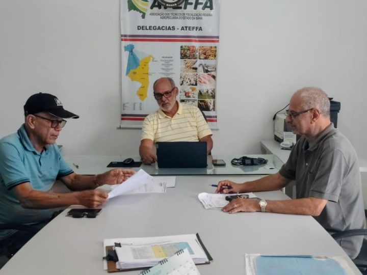 Presidente da ANTEFFA reúne-se com dirigentes da ATEFFA-BA para tratar do Adicional de Insalubridade